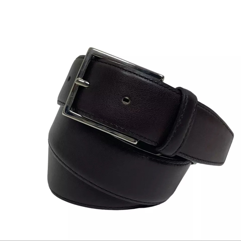 Domenico Caraceni Milano Italy Genuine Leather Belt Brown 85/100 Size 32/33